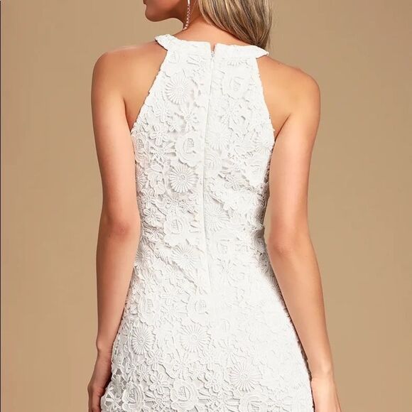 Love Poem Ivory Lace Mini Dress - Picture 7 of 10